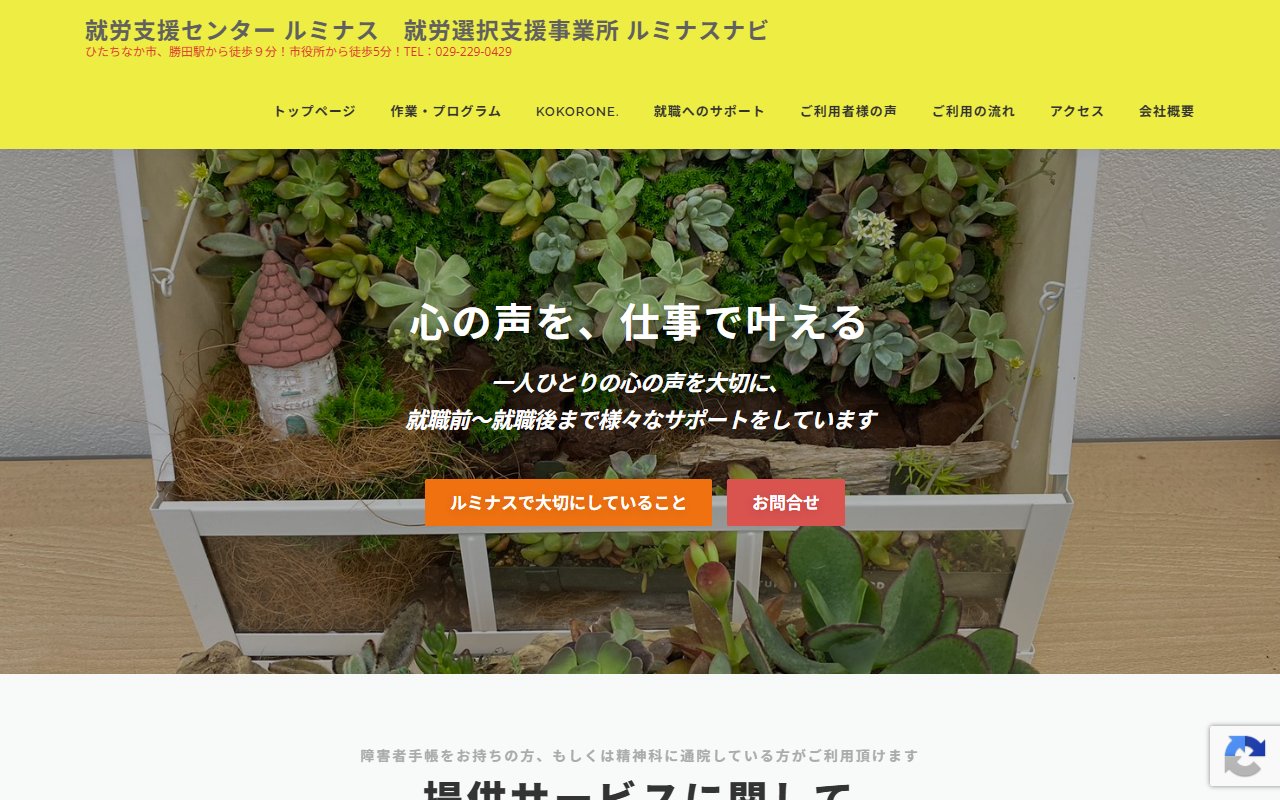 ルミナスの公式サイト