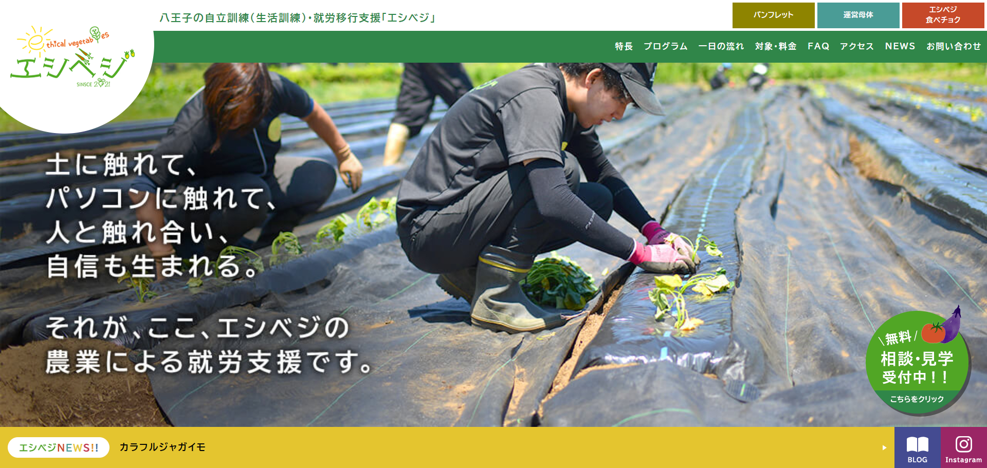 就労移行支援事業所エシカルベジタブルス八王子
